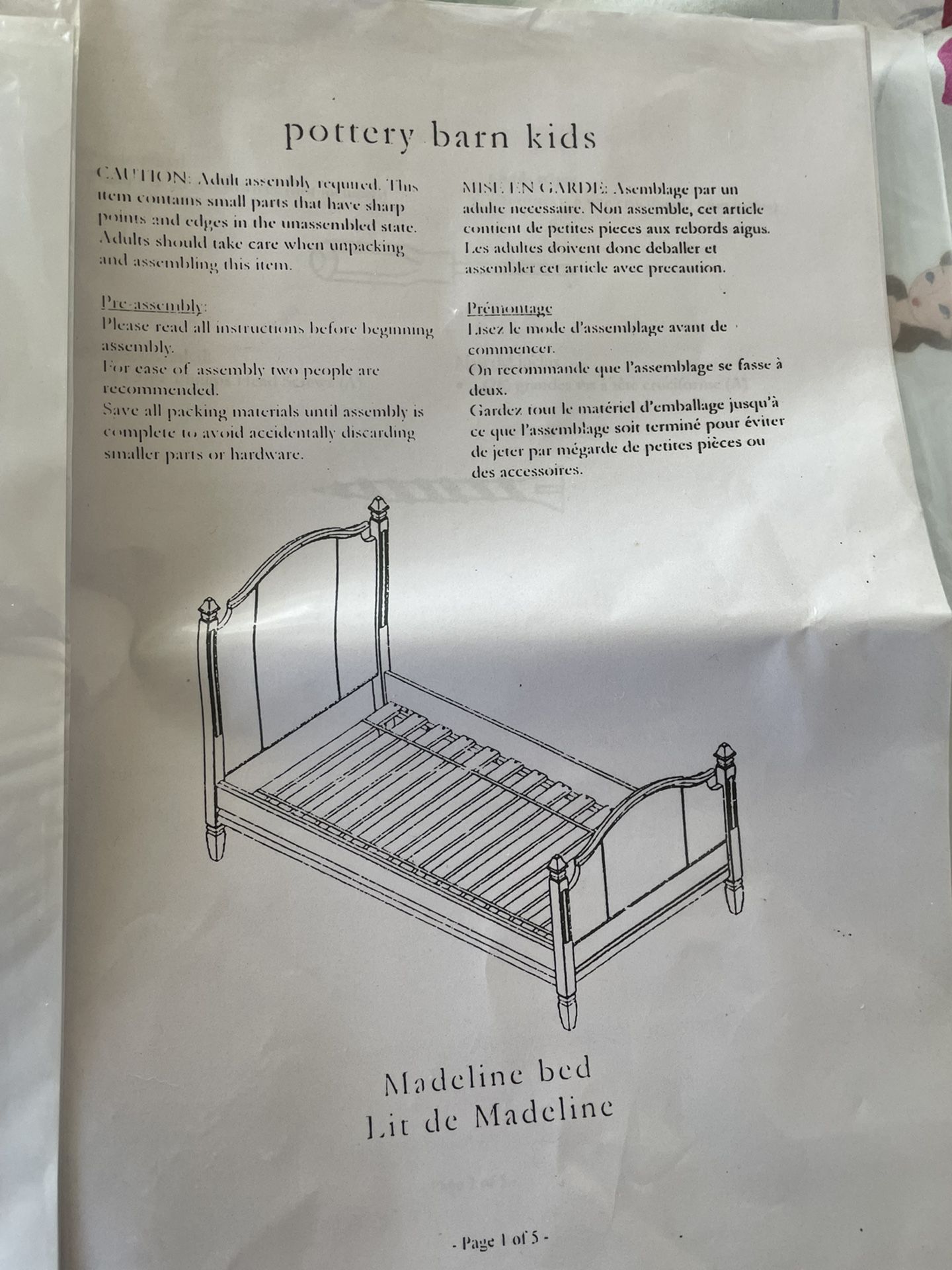 Madeline Bed Canopy Recalled by Pottery Barn Kids Due to Impact