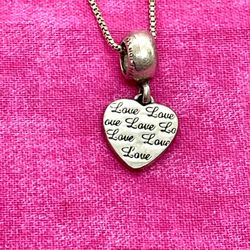Sterling Thai Love Necklace