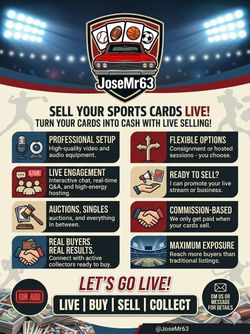NEED HELP SELLING SPORTS CARD OR MEMORABILIA