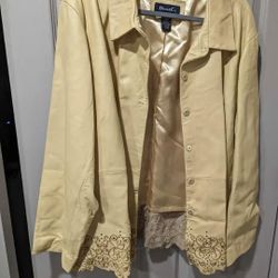 NEW LEATHER JACKET SIZE 3X