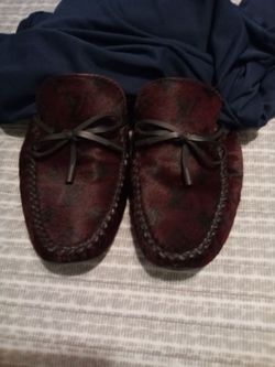 Rare "Authentic" Limited Edition (Louis Vuitton Calf Hair Men's Driving Moccasins)