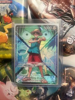 One piece Luffy alternate art leader card