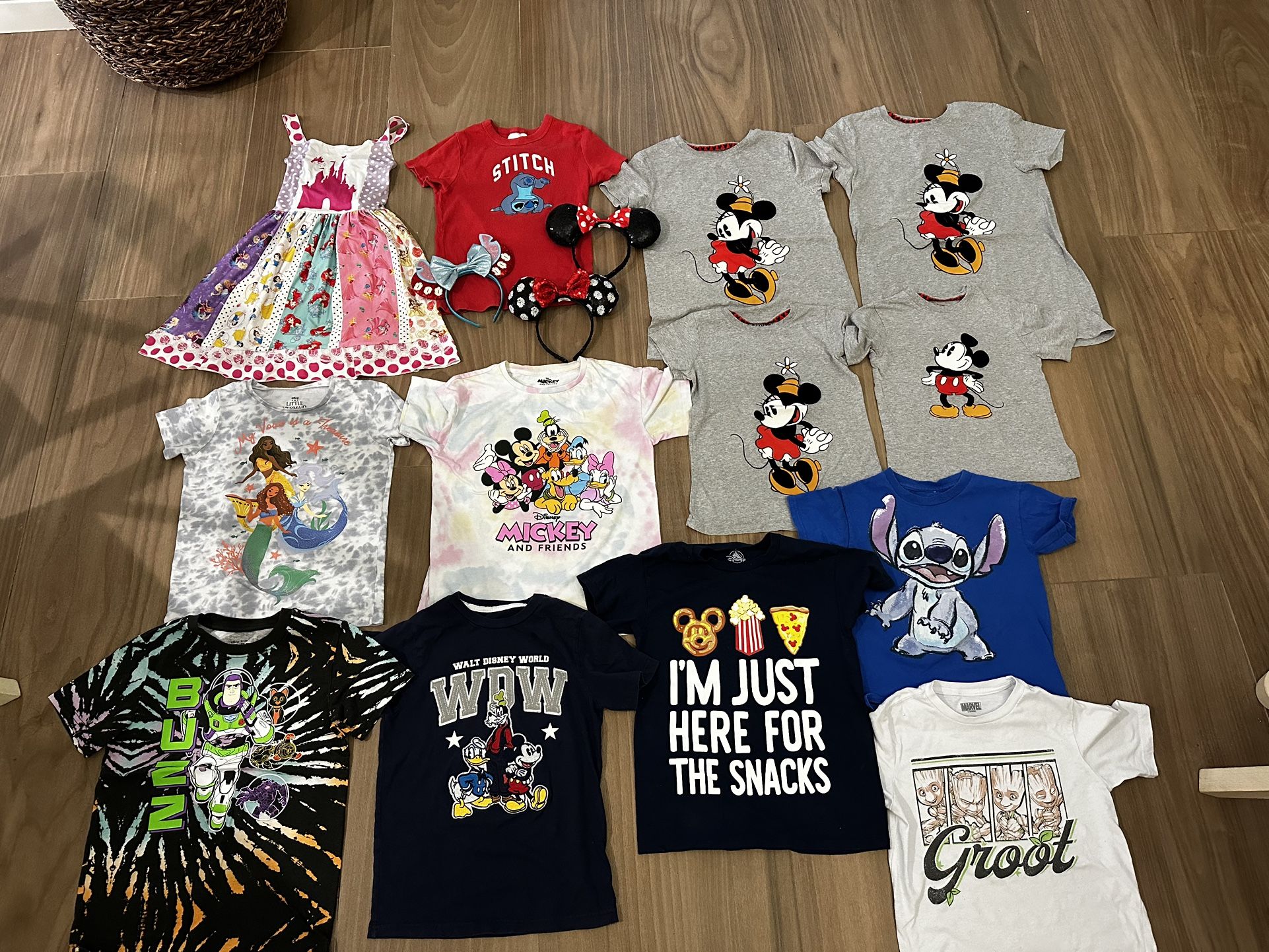 Disney World Children’s Matching Tops, Tee Shirts, Ears And Dresses