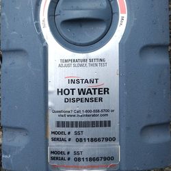 InSinkErator 2/3 gal. Silver Hot Water Dispenser Stainless Steel

