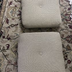 2 Thick Indoor Cushions 24” Square x 7” Thick w/ carry handle