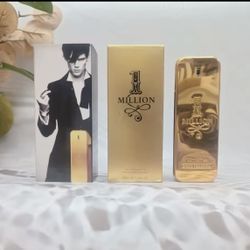 1 Million By Paco Rabanne For Men's Eau De Toilette TESTER 3.4 fl oz 100 ml  Men's Cologne New in Box 