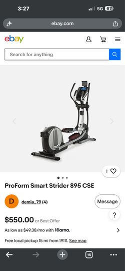 Smart strider 895cse