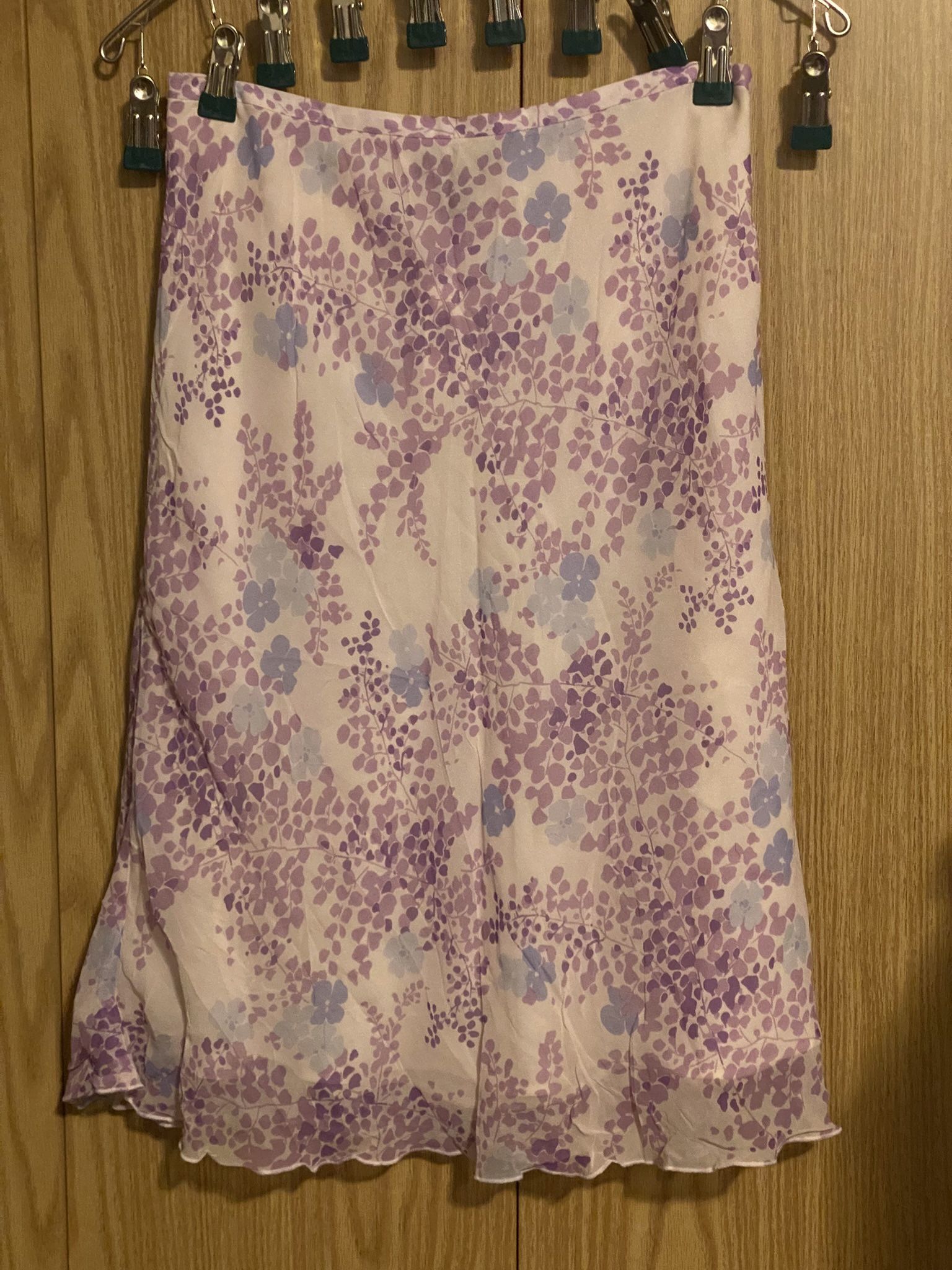 Ann Taylor 100% Silk Floral Skirt | Size 4 | NWT
