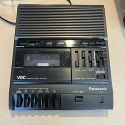 Panasonic VSC Variable Speech Control Standard Cassette Transcriber – Tested Works
