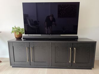 TV Stand - Black Grain - Up to 75 TV