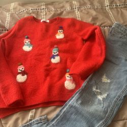 10 Years Girl Sweater And Jean