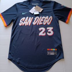 Size S Fernando Tatis Jr. San Diego Padres Men's Nike Obsidian 2026 City Connect Stadium Jersey