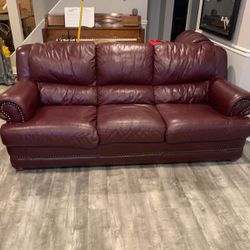 Brown Leather Couch