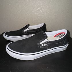 Men’s Black Vans Slip Ons 