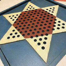 Farmhouse Chinese Checker Board Wall Art