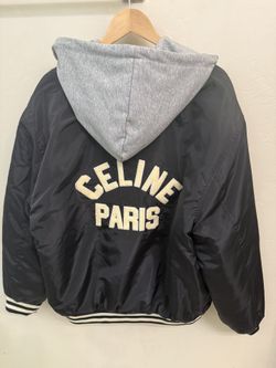 Celine Teddy Jacket With Hoodie NEW
