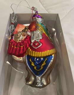 Vintage Department 56 Wiseman Mercury Glass Ornament Christmas LARGE “NIB”
