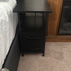 Bed side table with outlet and usb 