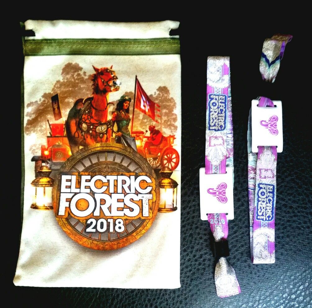 Electric forest wristbands 2018