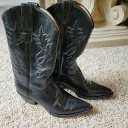 Womens Cowboy Boots Black 7.5