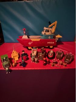Paw Patrol Figurines, Vehicles, and Boat
