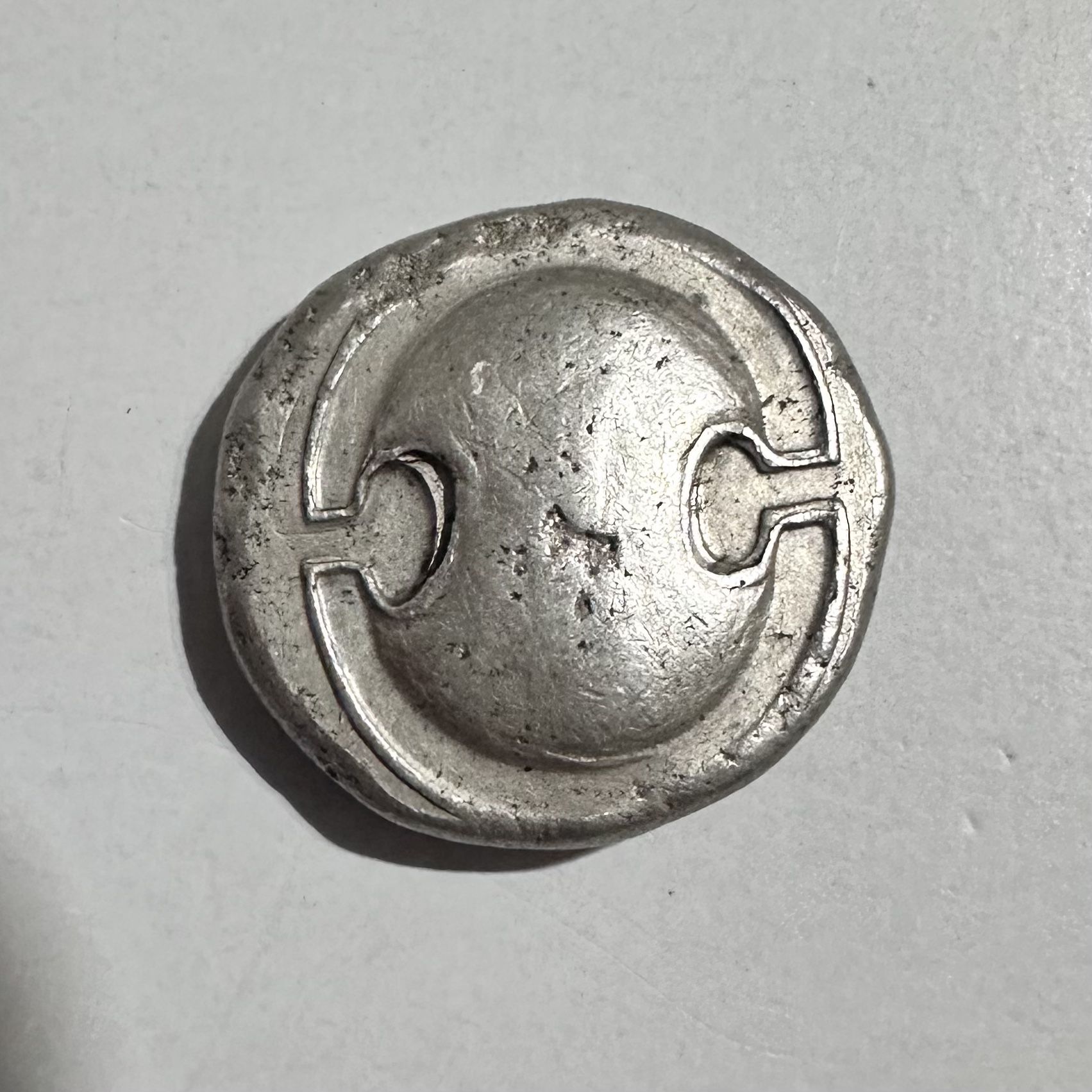 Thebes Boeotian 360 BC Shield & Amphora Silver AR Tetradrachm 