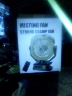 Misting fan ...strong clamp fan