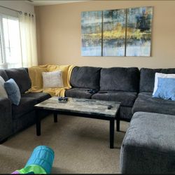 Ballinasloe Smoke RAF Sectional / couch 1199