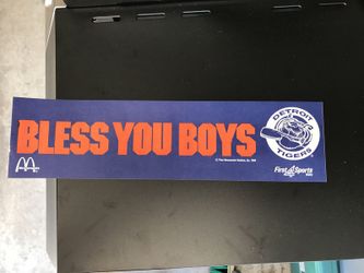 Vintage Detroit Tiger baseball bumper sticker