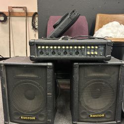 Kustom PA + 2 Speakers