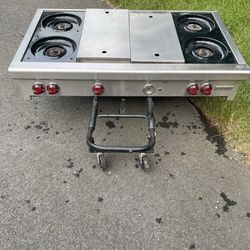 WOLF 6 Burner Gas Stove Top