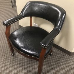 Leather Accent/office Chairs - BRAND NEW- Hardwood Frames , 4 Colors Available 