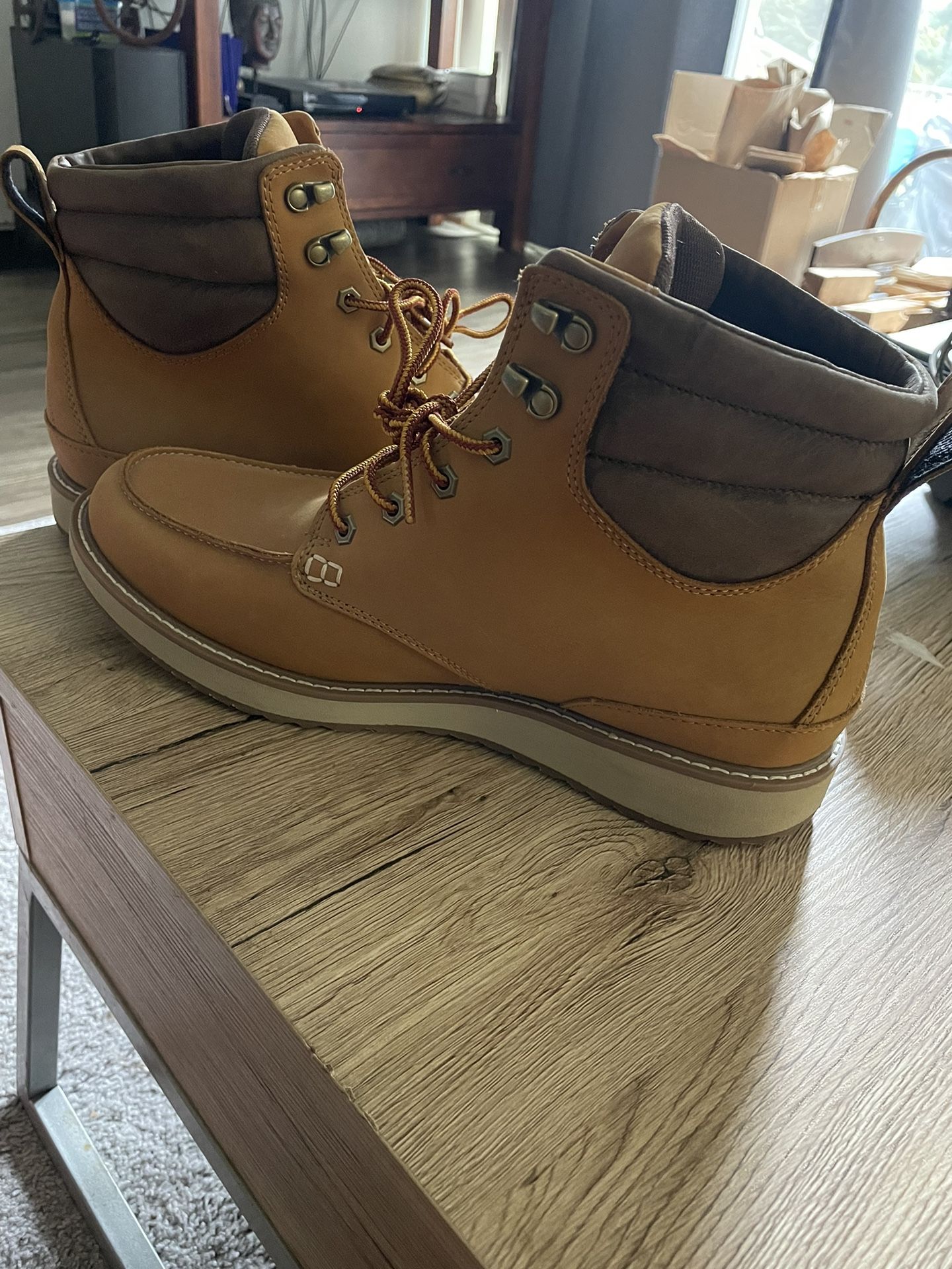 boots for men! In very good condition, like new! size #12 brand L.L. bean