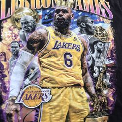 Lebran James All Time Leading Score T-shirt  Size-S