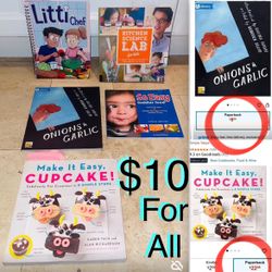 $10 For All Kids Cooking 🧑‍🍳 Books great For little Chefs & healthy meals,Baking,Kitchen-science