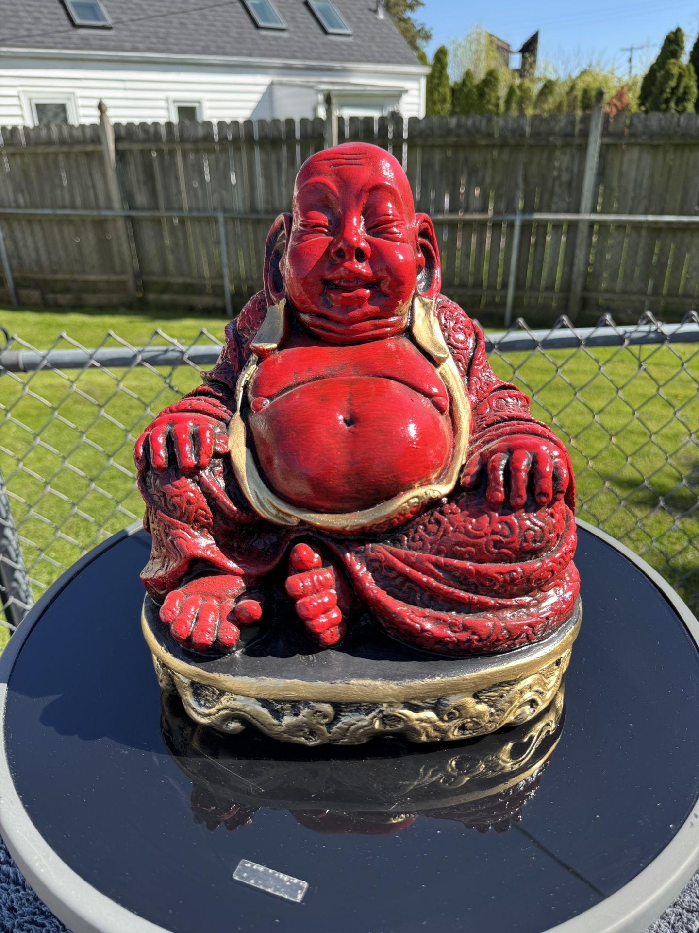 The Big Red Belly Buddha
