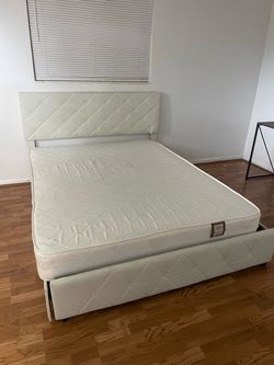 Moving! Queen size bed lightly used