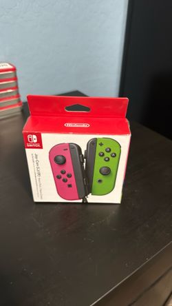 BOX ONLY - Nintendo Switch Joy-Con - Neon Pink/Neon Green