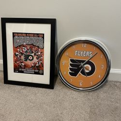 Flyers Clock And Picture Frame 