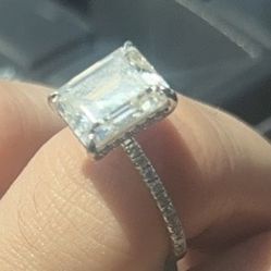 5 Carat Moissanite Engagement Ring. Size 8
