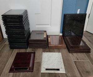 Wood Plaques with plexiglass