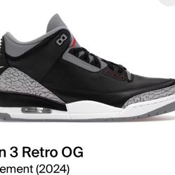 Jordan 3 Black Cement 