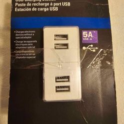 USB Charging Station White. 7750W.  5VGH. 5Amp 