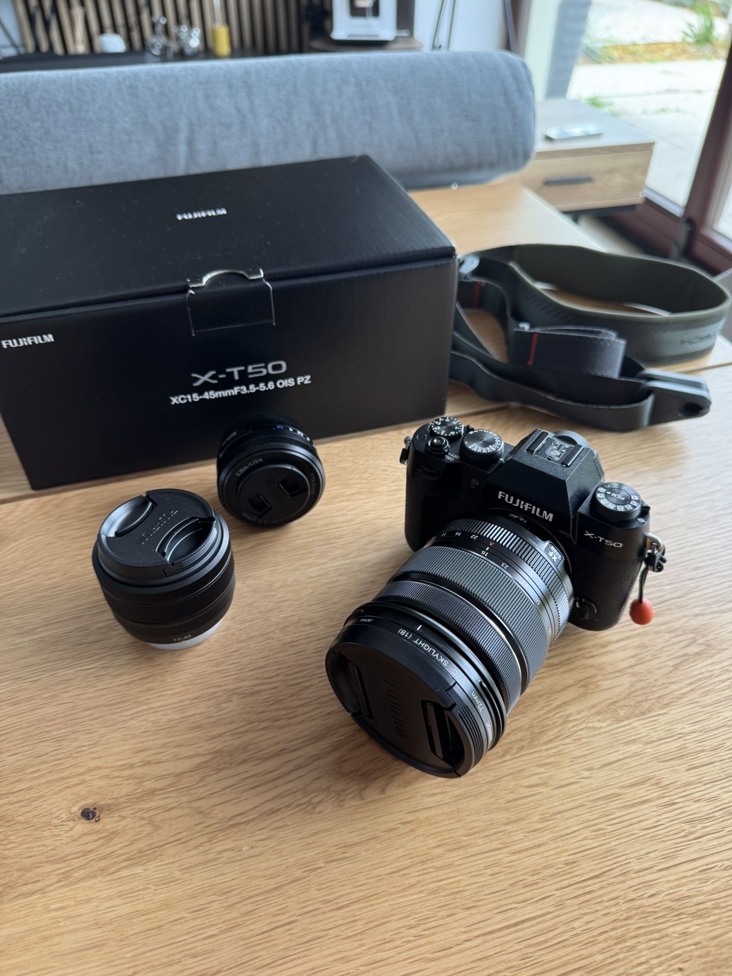 Fuji X-T50 with 3 lenses + accessories/bags