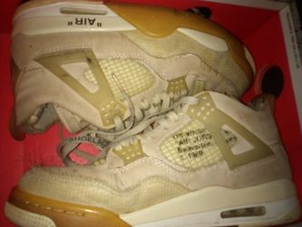 Jordan 4 Off white sail new size 10.5
