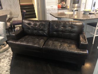 Comfy Leather Couch