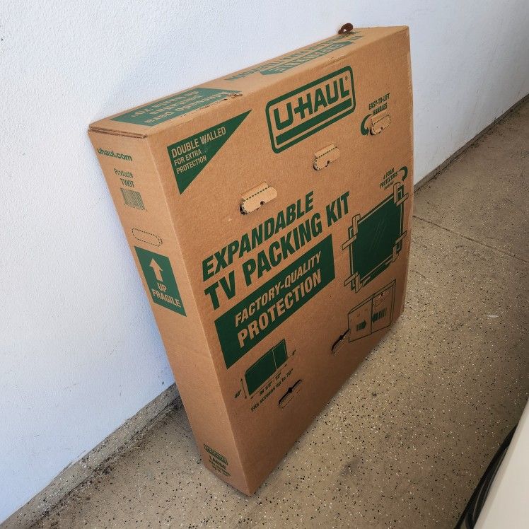 U Haul TV Moving Box and Foam Corners