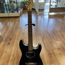 FENDER STRATACOUSTIC IN USED CONDITION, NO CASE