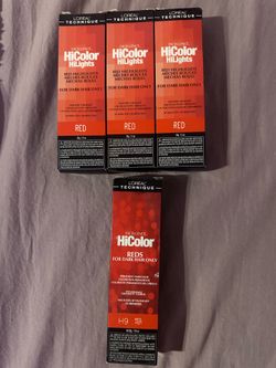 L’Oréal red color hair dye