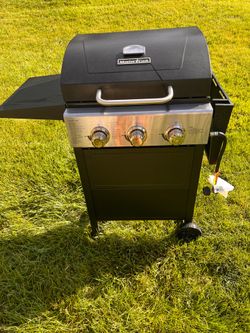 Master cook 3 burner grill w/tank $85 without $60 *CASH no phishing